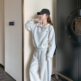 现货秋装休闲运动套装三条杠裤子两件套202-2520-P175K248，女装运动套装，浙宝202