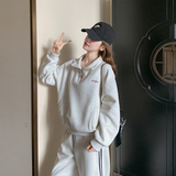 春装现货休闲运动套装三条杠裤子两件套202-2520-P175K278，女装运动套装，浙宝202