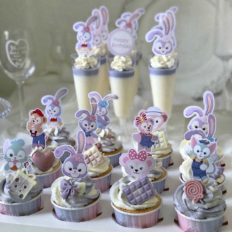 星黛露甜品插件纸杯蛋糕装饰插牌