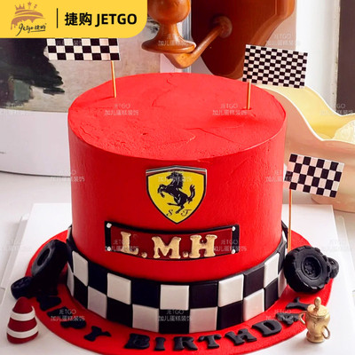 法拉利Testarossa赛车模型甜品台