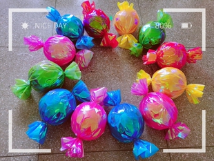 儿童舞蹈甜甜 滋味演出服幼儿园可爱表演服棒棒糖彩虹糖道具