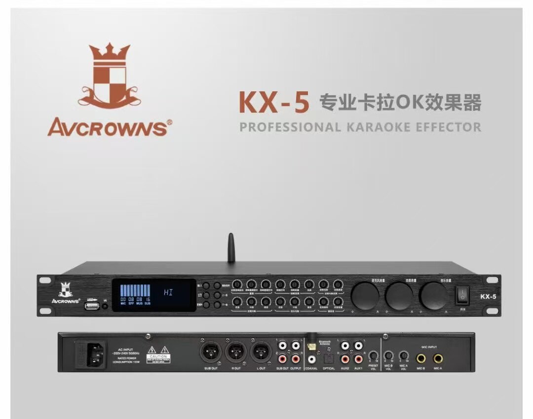 舞台前级混响效果器专业话筒啸叫混响器家用处理器演出蓝牙