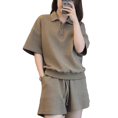 休闲运动套装女夏季短袖短裤学生