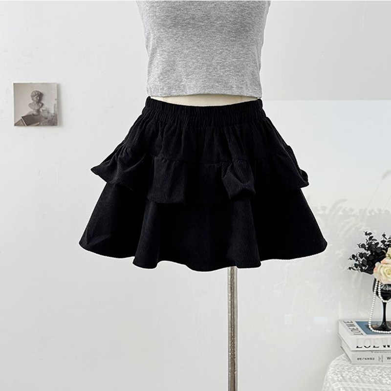 灯芯绒短裙女2026新款春秋高腰小个子显瘦a字蓬蓬蛋糕半身百褶裙,女装/女士精品,大码半身裙,淘宝优惠券,粉丝福利购,淘宝优惠卷