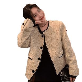 法式小香风短款外套女春秋2026新款高端名媛气质小个子冬季高级感