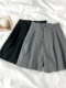 短裤 中裤 女夏季 西装 薄款 高腰宽松a字休闲工装 直筒港味阔腿5五分裤