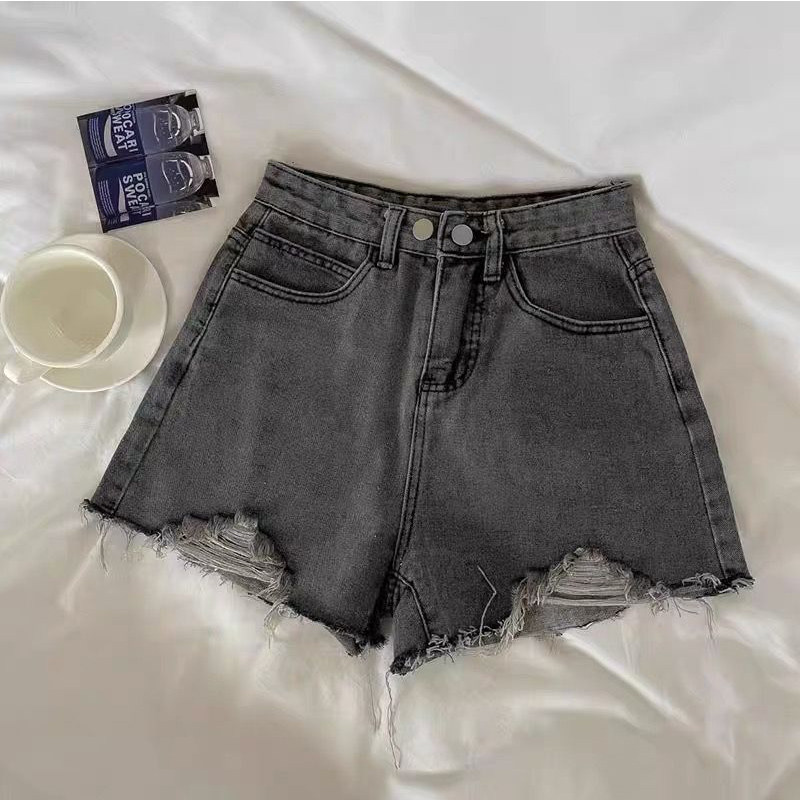 牛仔短裤女2026年夏季新款毛边破洞高腰裤子显瘦阔腿a字超热裤ins,女装/女士精品,大码裤装,淘宝优惠券,粉丝福利购,淘宝优惠卷