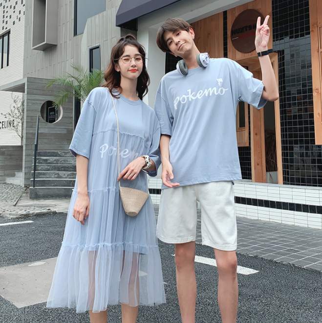 不壹樣的情侶裝夏裝2019新款很仙的法國小衆設計感連衣裙子女夏季在類目 女裝/女士精品, T恤中 - 來自Buy2taobao.com提供專業的淘寶代購服務