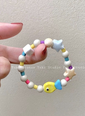 多彩小鱼原创琉璃串珠小鱼