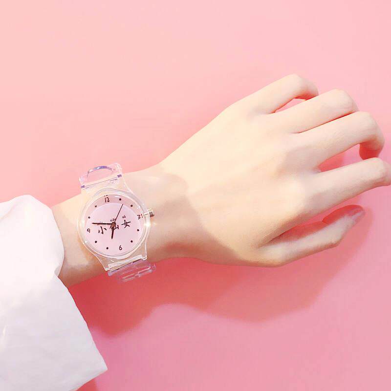 solar system lovely Simplicity transparent watch student leisure time fresh Written words Pink Hearts Versatile Watch girl studentin the Wristwatch , Watch  category - from Buy2taobao.com to provide professional Taobao agent buy service