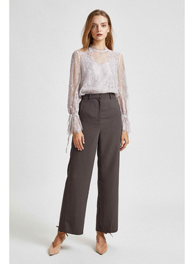 M.HITI锡瑅蕾丝喇叭袖上衣S3C014N