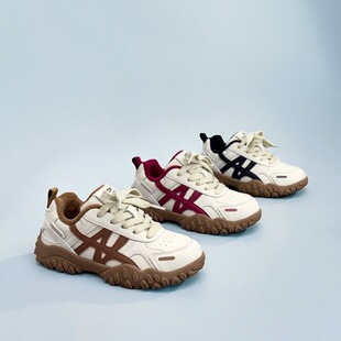 2025德尔惠童鞋冬季新款二棉加绒复古德训鞋阿甘鞋百搭休闲运动鞋