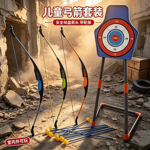 儿童弓箭专业射击射箭游戏道具运动玩具礼物套装3-18岁 明星同款