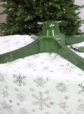 新款仿真圣诞树户外加密装饰360cmPE商场节日装饰绿色旋转脚