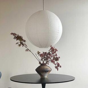 日式野口勇宣纸圆球吊灯客厅餐厅咖啡馆民宿服装店装修网红灯罩