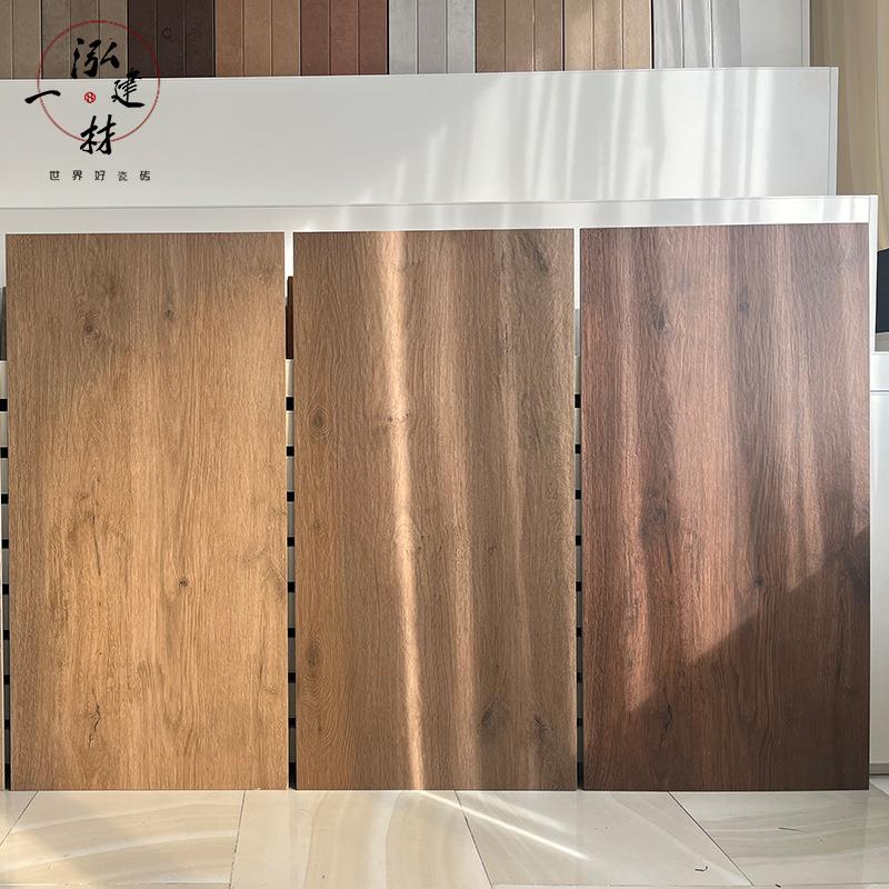 广东佛山砖焦糖色复古风中古风瓷砖阿登木系列木纹砖地砖60x120