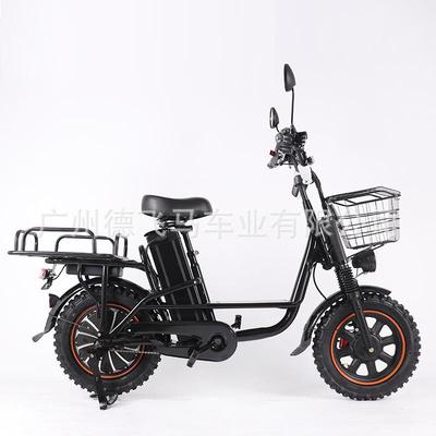 16寸载重王电动车48V冬季送餐电动自行车超长续航俄罗斯外贸