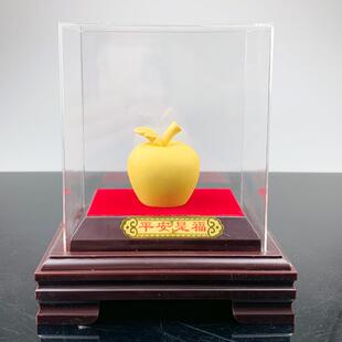 圣诞礼物绒沙金平安是福平安果苹果摆件创意金店4S店保险公司礼品