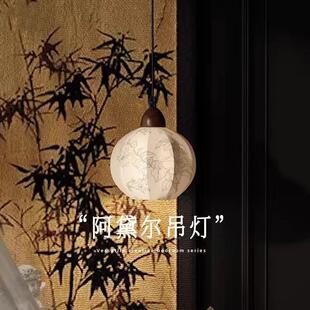 照月阿黛尔法式床头吊灯中古卧室艺术灯客厅背景墙过道装饰吊线灯