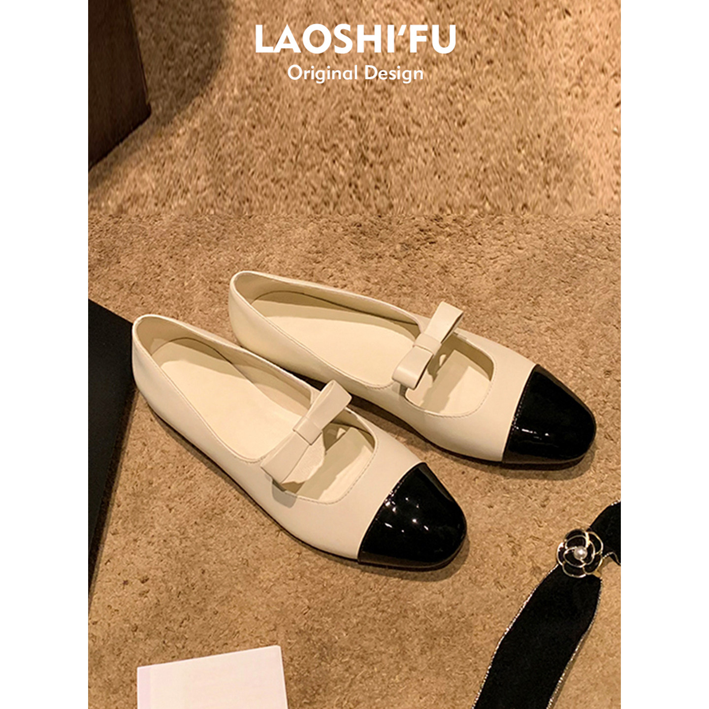2025新款方头蝴蝶结玛丽珍单鞋女