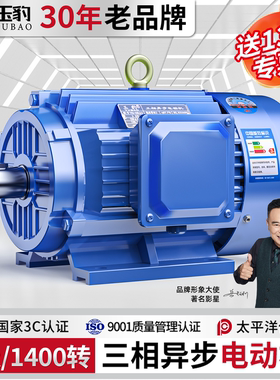 三相异步电动机YE-4极1400转0.37-315KW国标全铜线马达电机380V
