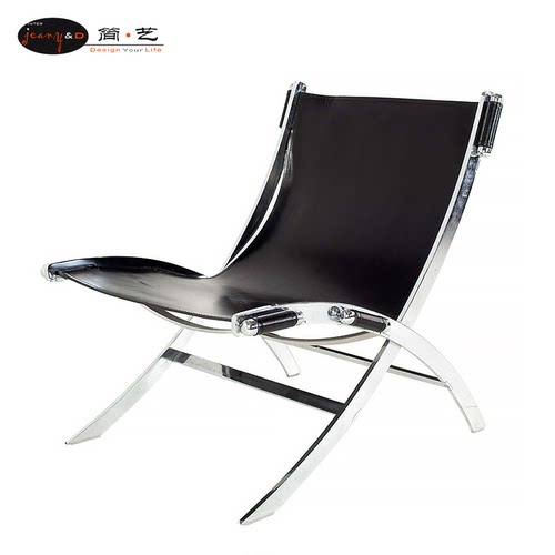 客厅家用马鞍皮椅子简和艺可定制