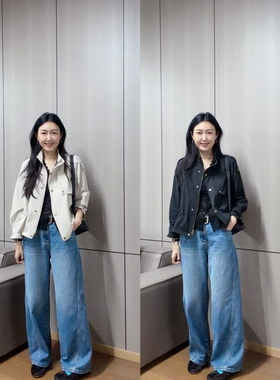 丽的城2951立领短款长袖外套