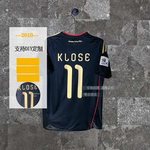 德式国家队球衣2010 客场短袖11克洛泽穆勒小猪复古足球队服