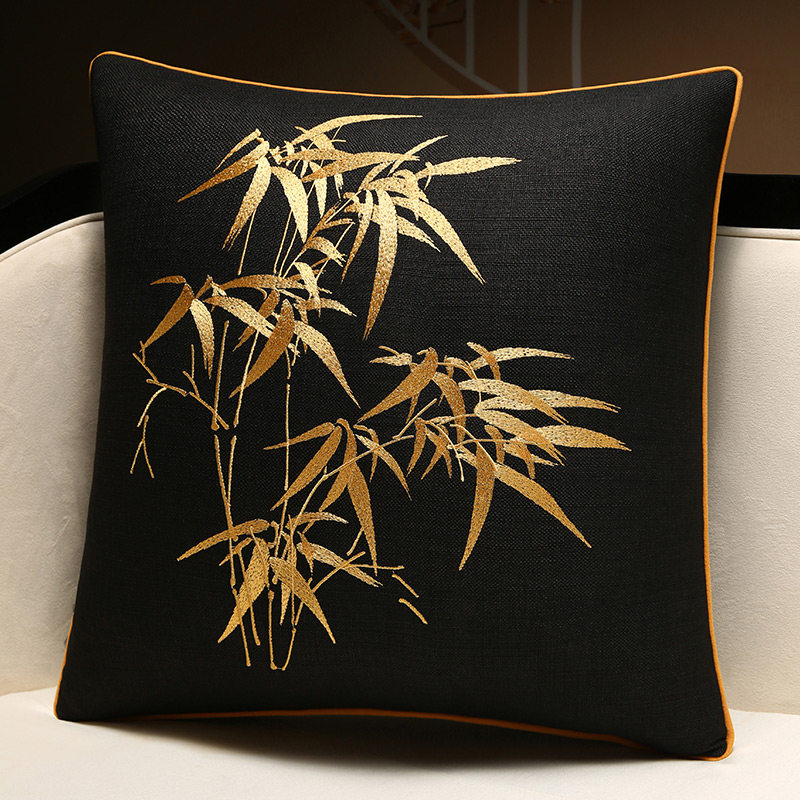 抱枕轻奢高端新中式靠枕沙发客厅靠背垫大号腰靠含芯高级感靠垫套