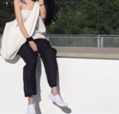 暗黑风格 egg帆布包ins同款 斜挎包蛋形包圆形小众帆布包单肩包大包