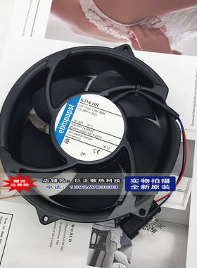原装ebmpapst 24V 36W 6314HU 6314HR ACS510变频器ABB散热风扇