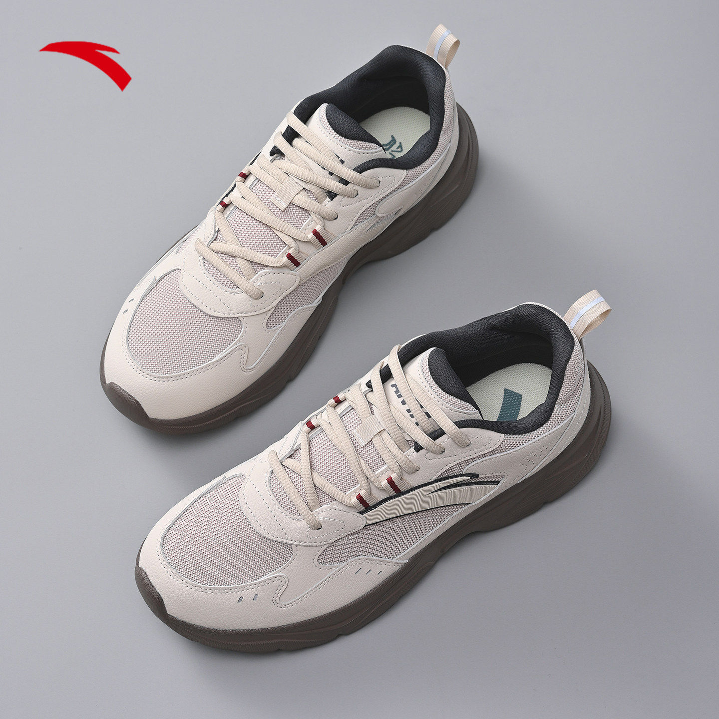 安踏云旅男鞋运动鞋男款2026新款软底舒适增高复古休闲鞋老爹鞋子,运动鞋new,运动休闲鞋,淘宝优惠券,粉丝福利购,淘宝优惠卷