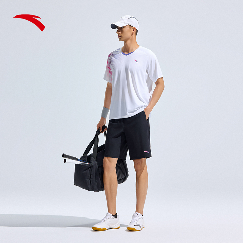 安踏羽毛球服套装速干透气训练服