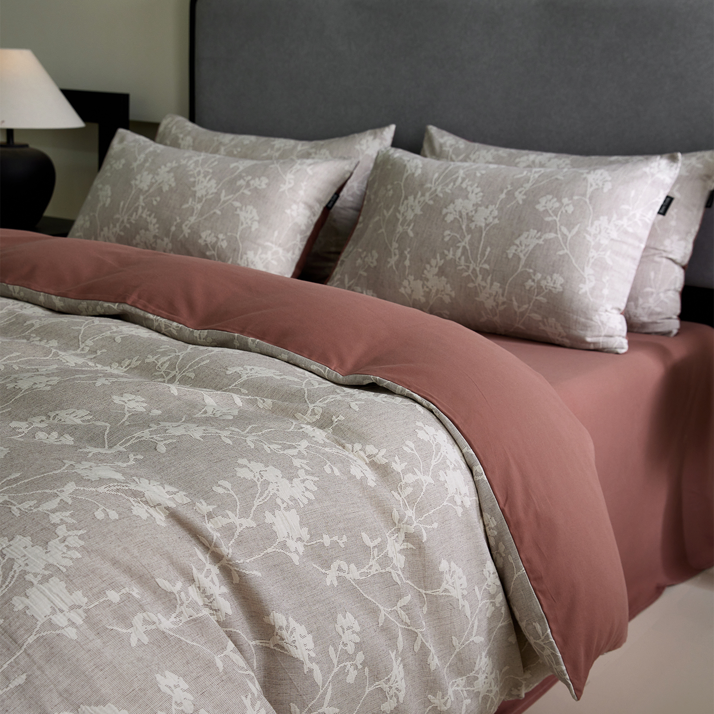 A类全棉双层纱四件套复古提花