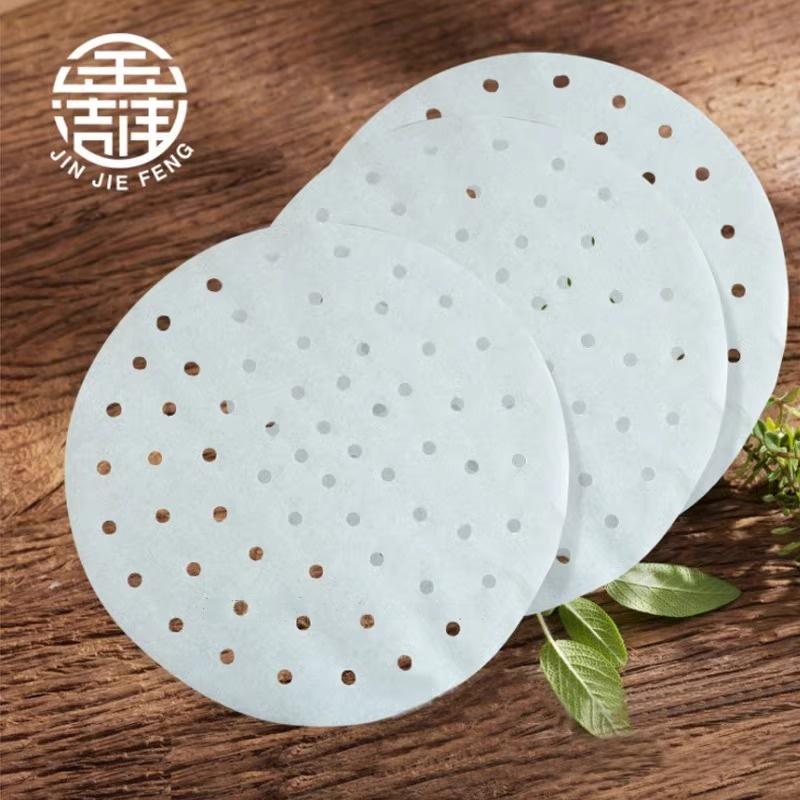 包子蒸笼纸不粘纸一次性家用小笼包油纸蒸馒头蒸布笼屉纸圆形垫布