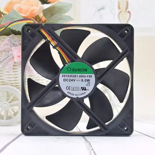 原装 SUNON 12038 EEC0382B1 9.2W A99 24V 12CM轴流散热风扇 000U