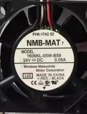 原装NMB 1606KL-05W-B59/B39/B49 24V 4CM发那科数控机床散热风扇