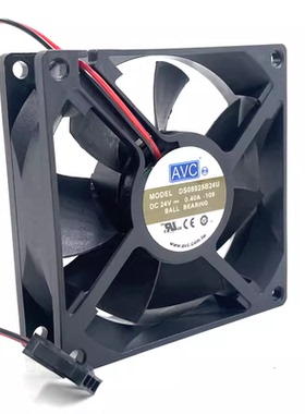 适用于日立电梯配件变频器风扇AVC DS08025B24U 24V0.40A 8cm风扇