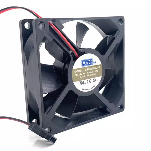 适用于日立电梯配件变频器风扇AVC DS08025B24U 24V0.40A 8cm风扇