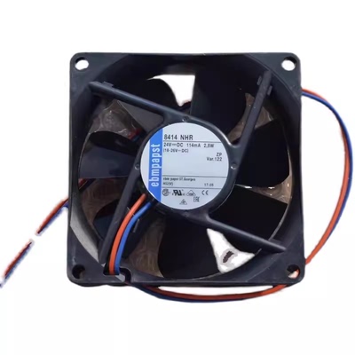 原装PAPST 8414NHR/HR/NGH/NGM 8CM 24V 8025 变频器散热风扇
