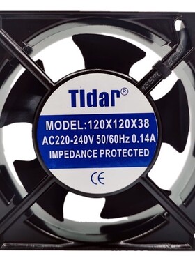 全新Tidar150X150X38 AC220V 0.23A 35W交流机柜机箱散热风扇