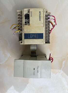 三菱PLCFX1N-24MRFX2N-2AD二手拆机