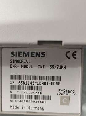 6SN1145-1BA01-0DA1西门子电源模块55KW