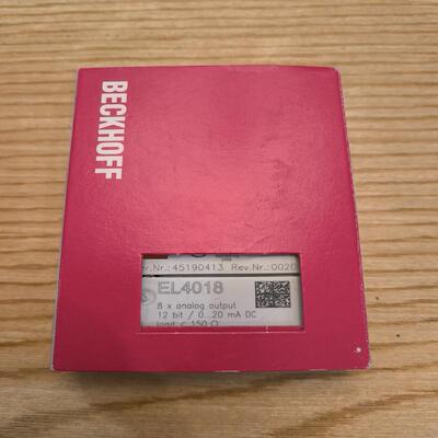 【出】倍福模块 EL4018  未拆封，图片实拍(询价）