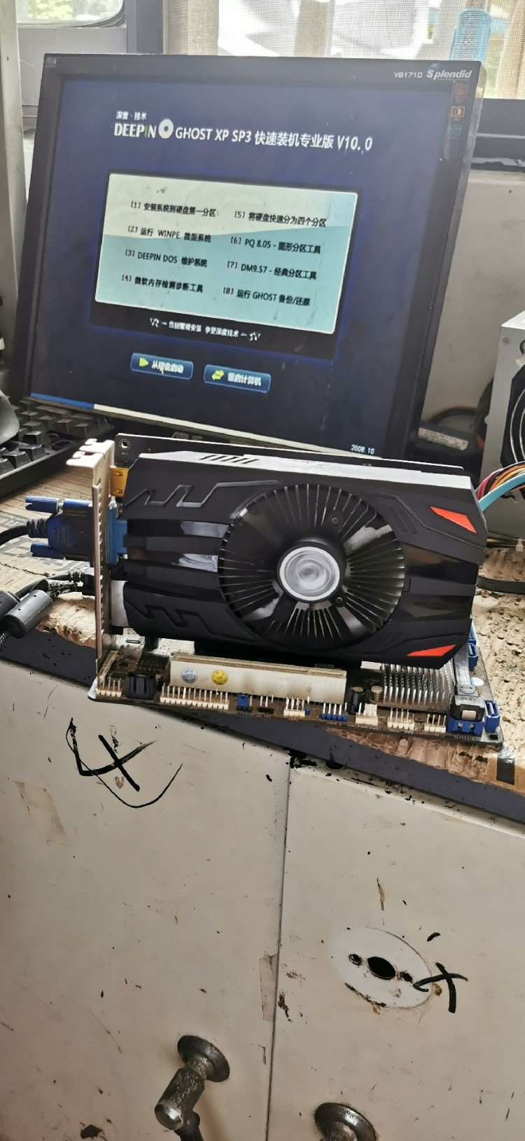 拆机七彩虹GT730K灵动鲨1GD3测试全好成色如图