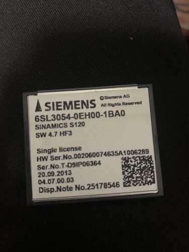 6SL3054-0EH00-1BA0S120CU存储卡