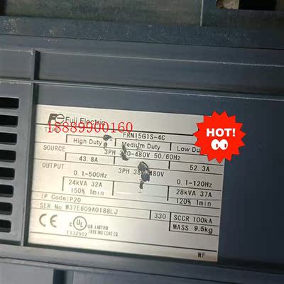 二手富士变频器G1S系列15KWFRN15G1S-4C