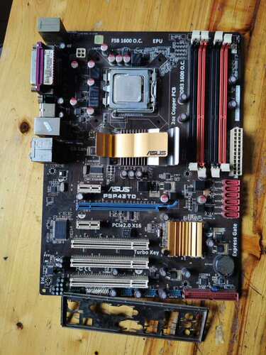 拆机华硕P5P43TD+Q8300四核CPU大板支持双
