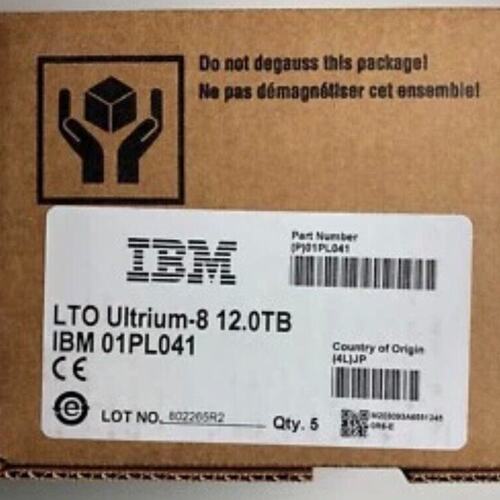 IBM LTO8 磁带盒 01PL041 （5个装） Ult(议价）