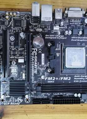 拆机技嘉F2A68HM-DS2+830K四核处理器板U